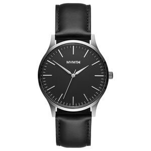 MVMT The 40 Men's Black Dial with Leather Strap Watch *BRAND NEW*